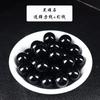 Cuentas sueltas de obsidiana de hielo natural, cuentas redondas de doble color, obsidiana de hielo, accesorios de pulsera para hombre DIY