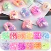 Nuevo diseño transfronterizo de uñas con purpurina, láser de colores mágicos, colores mixtos, hexágonos, joyas de lentejuelas para uñas de hielo de celebridades de Internet