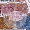 Caramelo Arcoíris Rosa Transmisión en Vivo de Douyin Popular Cambia de Color con Luz UV Ojo de Gato Colorido Resina Cuentas Sueltas Pulsera DIY