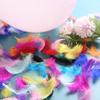 Bolas Bobo transparentes de relleno para decoración, plumas de colores, accesorios de ropa para fiestas de cumpleaños, joyas y decoración de plumas.