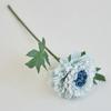 Flor Artificial rosa de borde quemado individual flor artificial decoración de mesa de comedor peonía pequeña flor de seda borde horneado Margarita mayoreo y menudeo