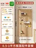 Tablero de Pegboard de Madera Maciza Estante de Almacenamiento Accesorios Ganchos Agujero Redondo de Madera Barra de Madera Estante Adornos Decorativos Universales Almacenamiento