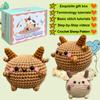 Kit de Materiais para Boneca de Crochê Ovelhinha Fofa Duplo Amazon Cruzamento de Fronteira Pingente de Mochila DIY