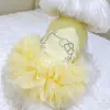 Roupas para Pets Cachorro Princesa Tutu de Ballet Saia Saia de Gaze para Cachorro Pequeno Estilo Fino Saia com Suspensório para Maltês Yorkshire