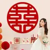 Decoración de Habitación de Boda con Carácter de Doble Felicidad Extra Grande, Pegatinas Especiales de Carácter de Doble Felicidad para Bodas, Decoraciones de Carácter de Doble Felicidad Específicas para Matrimonio para la Alcoba Nupcial, Suministros de Boda