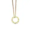 Collar Anillo Shangmei Versión de Alta Gama con Panal Incrustado de Diamantes para Mujer, Chapado en Oro Rosa de Plata de Ley 925, Colgante Hexagonal de Lujo Ligero