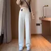Pantalones de maternidad para primavera y otoño, de tiro bajo, cómodos, no apretados, nuevos 2026, pantalones largos casuales rectos de pierna ancha