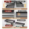 Prateleira de Armazenamento de Cozinha Cinza Chumbo, Porta-Temperos de Parede sem Furos, Prateleira de Armazenamento Doméstico Multifuncional de Aço Inoxidável
