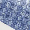 G52 punto geométrico gasa pequeño fresco Mujeres estampado tela ropa camisa tela pie arroz al por mayor