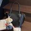 Bolso de Mano Minimalista Bolso Balde 2025 Nuevo Moda Coreana Ins Trendy Bolso Bandolera de un Solo Hombro Colgante Color Albaricoque