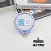 Lanyard Corto para Teléfono, Anticaída, Correa de Muñeca Antideslizante, Cadena Cruzada Tejida para Teléfono Color Bloque Estilo Chanel para Mujer