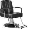 Cadeira de Salão Reclinável para Corte de Cabelo, Giratória e com Altura Ajustável, Adequada para Cabeleireiro, Permanente, Coloração, Cadeira de Salão em Aço Inoxidável para Barbear