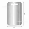Tabla de cortar de acero inoxidable 304, tabla de picar sanitaria de doble cara engrosada, tabla para amasar, tabla para frutas de varios tamaños, tabla de cocina grande para uso doméstico