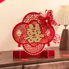 Decoración de Habitación de Boda con Adornos de Personajes 3D de Doble Felicidad para la Habitación de los Recién Casados, Sala de Estar, Mesa de Compromiso y Regalos de Boda para la Pareja