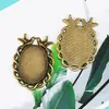 Adesivos de acessórios de joias 25*18mm base dupla de pássaro liga Pato mandarim gema retrô material NIANXING