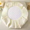 [Produtos Premium Xiangling] Lençol de Cama Grande Impermeável Fofo de Urso Classe A Lençol com Elástico Acolchoado Protetor de Colchão para Todas as Estações
