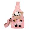 Nueva Bolsa de Pecho Infantil de Vaca Linda Bolsa de Hombro Cruzada de Dibujos Animados Bolsa Infantil de Muñeco de Dibujos Animados