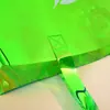Bolsa de Mão Personalizada em PVC, Bolsa de Ombro Transparente Tendência Laser Iridescente Gelatina, Grande Capacidade Sacola de Presente para Compras Atacado