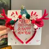 Diadema de Cabeza de Ciervo Linda Transfronteriza Europea y Americana para Mujer 2026 Nuevo Estilo Gorro de Oso Diadema de Astas Accesorios para el Cabello de Navidad