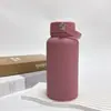 Tetera Espacial Transfronteriza Tetera Deportiva Taza de Vacío de Acero Inoxidable 304 Tetera de Viaje de Boca Grande Estilo Americano para Montañismo al Aire Libre