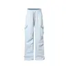 Ropa de Hombre Jie Zhan Pantalones Funcionales Impermeables de Pierna Curva 26 Otoño Nueva Marca de Moda Exteriores Sueltos Casuales de Pierna Ancha