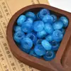 Cuentas de Resina con Purpurina de Cielo Estrellado Cuentas de Agujero Grande Cuentas de Rueda de Ábaco Cuentas para Hilo Cadena de Teléfono DIY Accesorios para Tejer Ropa Bolsas
