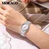 Mokago Venda Quente Transfronteiriça Moda Feminina Relógio de Quartzo Ponteiro Totalmente Diamantado Relógio à Prova d'Água Venda Direta Atacado de Fábrica