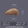 Sombrero Artístico Vintage Estilo Coreano para Mujer para Primavera y Otoño, Gorra Versátil de Visera Hacia Adelante con Gran Circunferencia de Cabeza, Adelgazante del Rostro, Boina Reversible