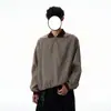 Camisa Polo Top Xadrez Houndstooth Nicho Retrô Americano Masculino Estilo Vintage Nouveau Riche Old Money Gola Lapela Manga Longa