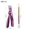 Cortauñas de Acero Inoxidable en Forma de U para Uñas Postizas DIY, Tijeras para Uñas, Herramientas para Uñas de Calidad Profesional para Salones de Uñas al por Mayor
