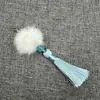 Yixiangfei 5B-3 Bola de Pelo con Cuentas Cierre de Langosta Borla 5cm Accesorios para Ropa de Mascotas Manualidades Joyería