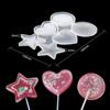 Molde de Cola Gotas Redondas Amor DIY Flor Diamante Chocolate Coral Queijo Pirulito de Silicone Atacado