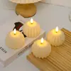 Viento ins decoración del hogar lámpara de vela de simulación luz nocturna de cera de té electrónica adornos de atmósfera led diseño de cumpleaños