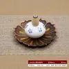 Base de Queimador de Incenso Cerâmico, Bandeja Suporte para Incenso, Queimador de Aromaterapia, Ornamento Zen, Suporte para Incenso de Sândalo, Uso Duplo Atacado