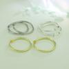 Brincos de argola exagerados transfronteiriços Design Sense Advanced Ear Ring European and American Fashion Ear-less Spring Invisible Split Flower Ear Clip