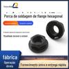 Porca de solda com flange hexagonal convexa padrão automático Q364 grau 10 porca de solda semicircular M10 * 1.25 escurecida