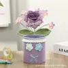 Regalo para el Día del Maestro: Portalápices de flor tejido a mano, regalo elegante para maestros, adorno de decoración de escritorio
