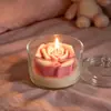 Vela Aromática de Cera Derretida Flor de Rosa Creativa Fresca Múltiples Estilos para Decoración Exhibición Fragancia de Larga Duración Compañero de Festival