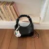 Nuevo Bolso Plegado Rosa 2026 para Mujer, Bolso Cruzado con Cadena Estilo Coreano, Bolso de Hombro Versátil de Moda con Colgante Lindo