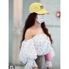 Gorra de béisbol de color sólido con bordado de letras de Jolin Tsai para niños, primavera y otoño, de ala ancha para todo tipo de ocasiones, gorra pequeña de marea.