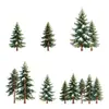 Decoraciones navideñas, pegatinas de cristal de copo de nieve blanco invernal, pegatinas electrostáticas de cedro verde Amazon transfronterizas