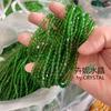 Contas pontiagudas de 4MM contas de vidro de cristal contas de furo reto cristal DIY pulseira colar brincos acessórios de cabelo acessórios