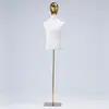 Maniquí de Cabeza Electrochapada de Medio Cuerpo para Tienda de Ropa Soporte de Exhibición Estilo Coreano Maniquí para Escaparate Maniquí de Tienda de Ropa para Hombre