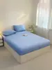 Conjunto de Lençol de Seda Gelada Três Peças Modelo Novo 2026, Protetor de Colchão Jacquard de Seda Refrescante, Cobre-leito, Lençol de Cama Solteiro