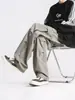 Pantalones Rectos Funcionales Estilo Americano para Hombre, Nuevos Pantalones Cargo de Bolsillo de Verano, Pantalones Casuales Sueltos Versátiles con una Caída Elegante