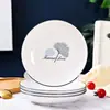 Suministro directo de fábrica de vajilla de cerámica, platos y cuencos de cerámica de 8 pulgadas, vajilla al por mayor para cocina y restaurante.