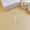 Venta Caliente Transfronteriza DIY Colgante de Mariposa con Letras Recortadas Cadena para Clavícula Nombre con Letras Inglesas Collar de Moda Joyería