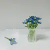 Artesanías de Linternas de Vidrio de Colores de Zibo, Artesanías de Vidrio de Colores, Mini Adornos Pequeños de Vidrio con Flores