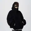Jaqueta com Capuz Desconstruída Pesada Americana Masculina Inverno Tendência Marca Design Sense Moletom Costurado High Street Rogue Bonito Par Hoodie