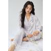 Pijama de mujer de 25 años, primavera, nuevo, de seda helada, suelto, con encaje y flores grandes, ropa de casa de alta gama, de verano, de una pieza, para mujer.